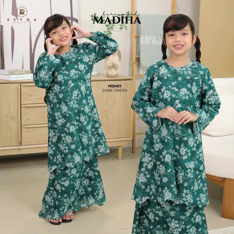 Madiha/01 Dark Green Kids