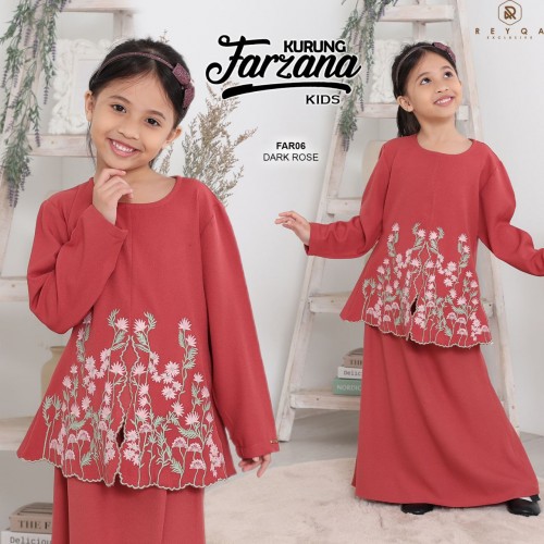 Farzana/06 Dark Rose Kids