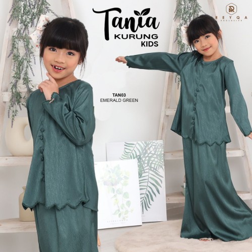 Tania/03 Emerald green Kids