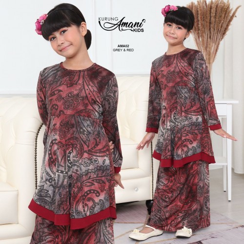 Amani/02 Red Grey Kids