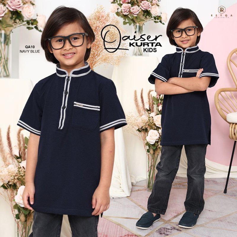 Qaiser/10 Navy Blue Kids