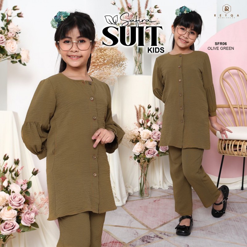 Safira/06 Olive Green Kids