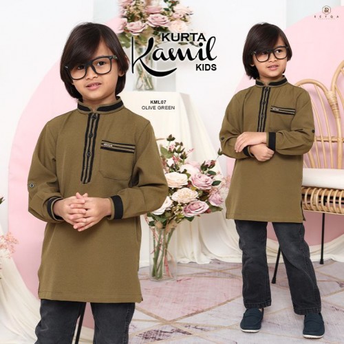 Kamil/07 Olive Green Kids