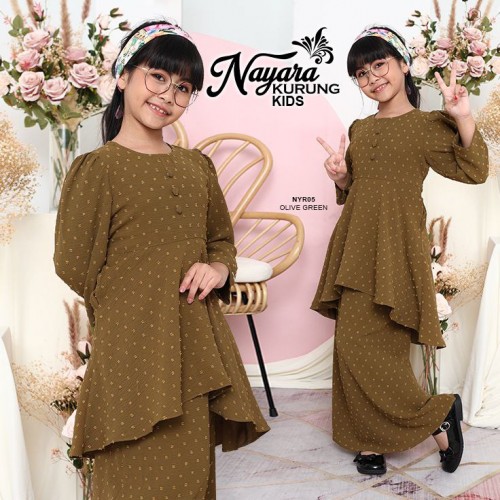 Nayara/05 Olive Green Kids