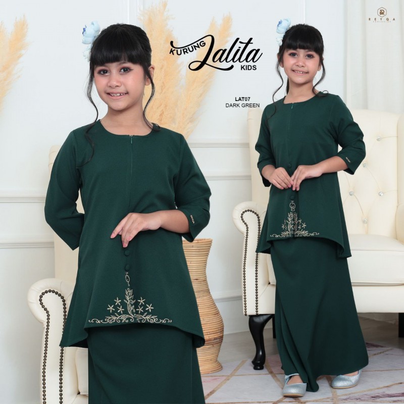 Lalita/07 Dark Green Kids