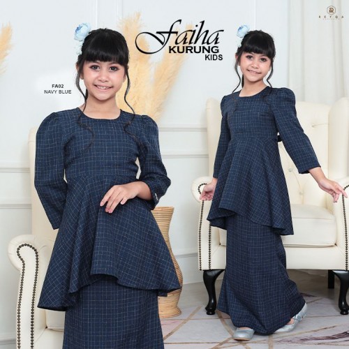 Faiha/02 Navy Blue Kids