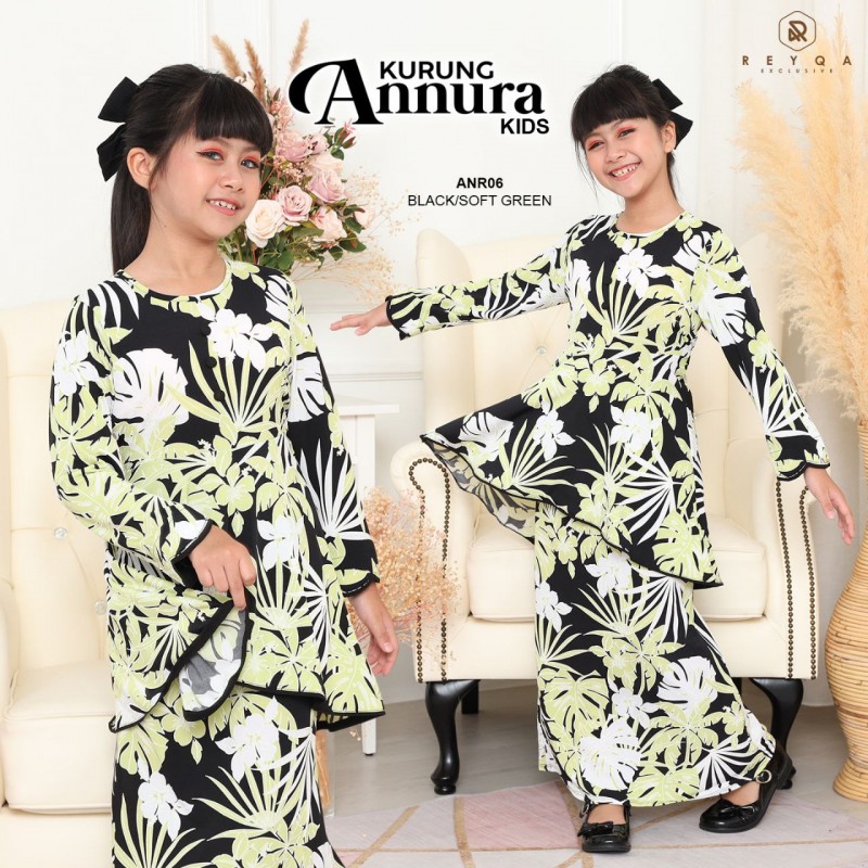 Annura/06 Black Soft Green Kids