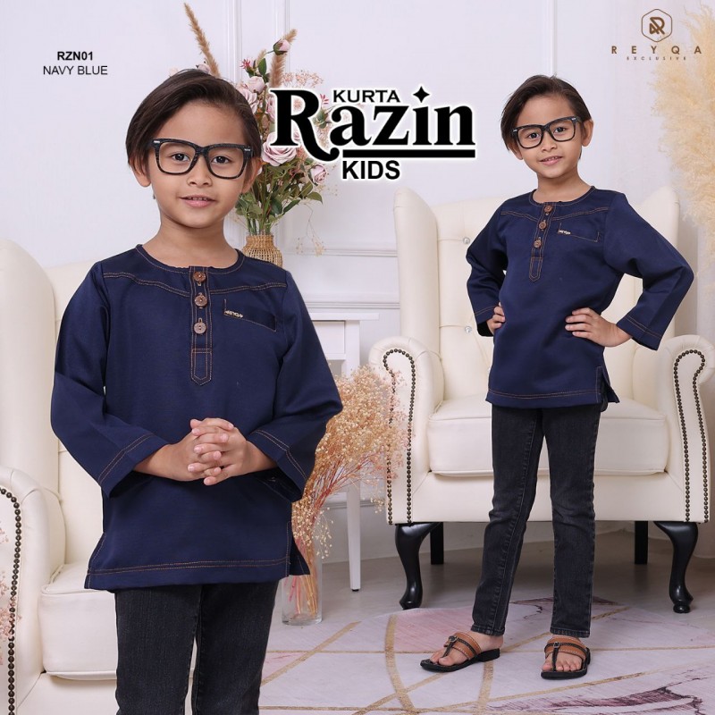 Razin/01 Navy Bl Kids