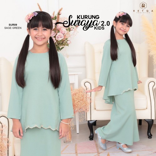 Suraya/09 Sage Green Kids