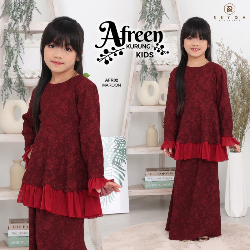 Afreen/02 Maroon Kids