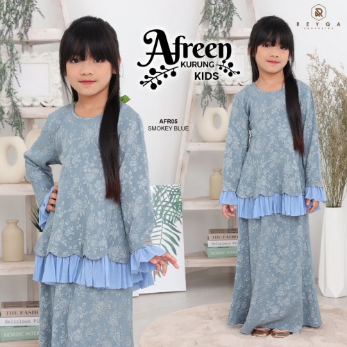 Afreen/05 Smokey Blue Kids