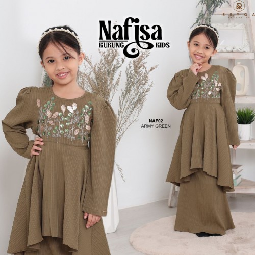 Nafisa/02 Army Green Kids