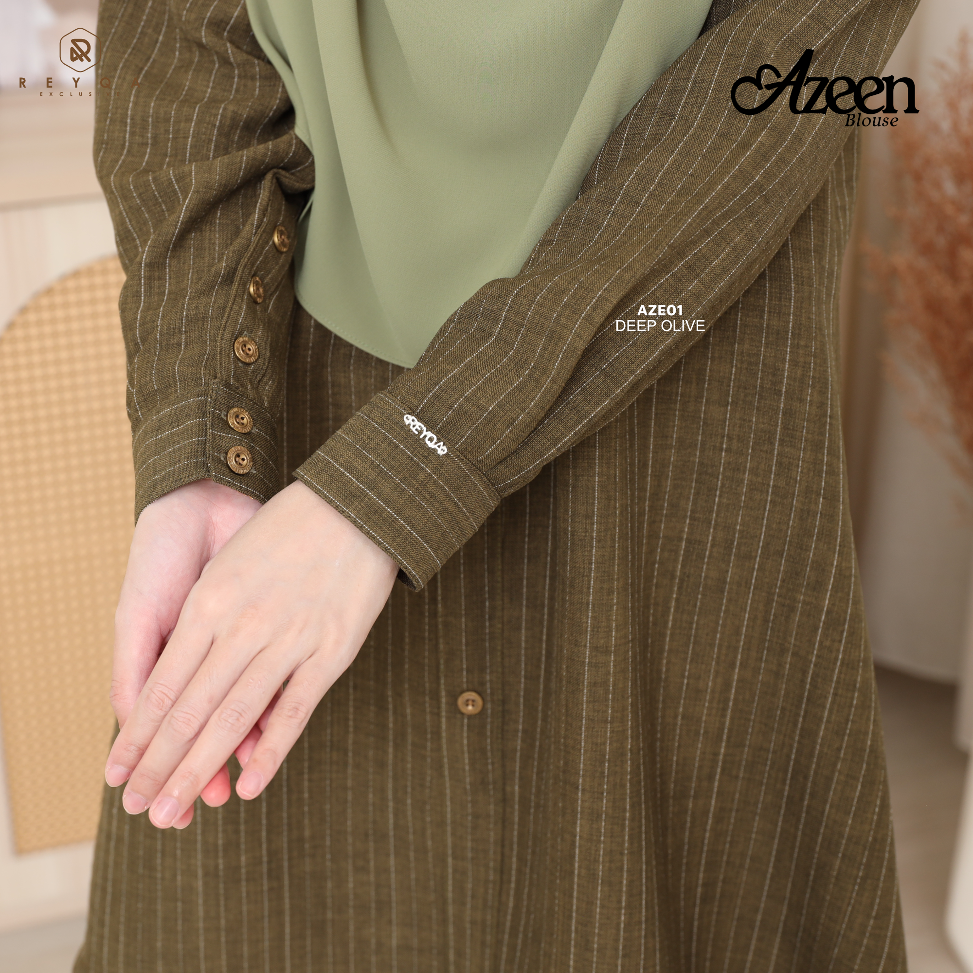 Deep Back Rests Reyqa Exclusive | Muslimah Collection | Hijab | Exclusive Muslimah ...