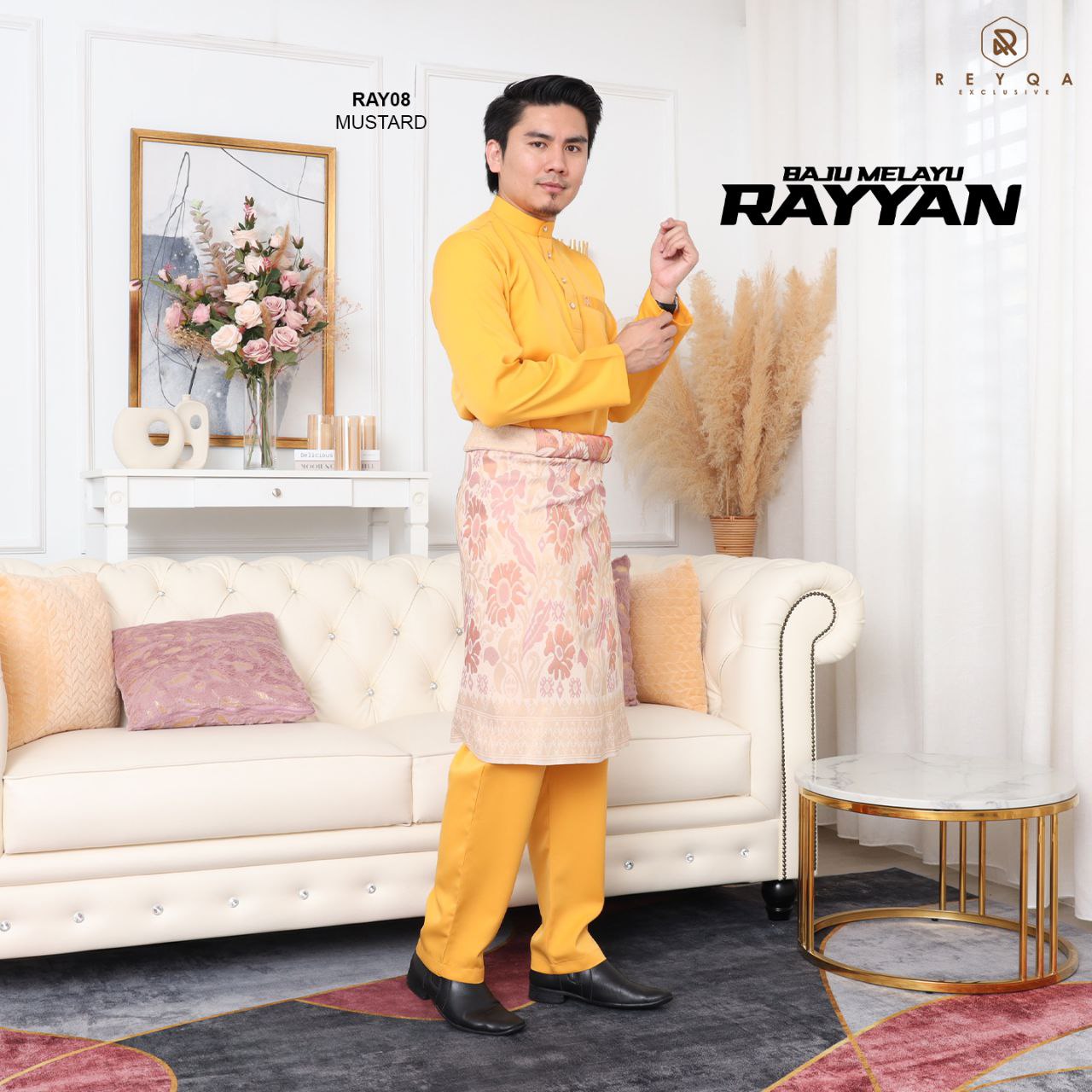 Rayyan/08 Mustard | Muslimah Collection | Hijab | Exclusive Muslimah Attire