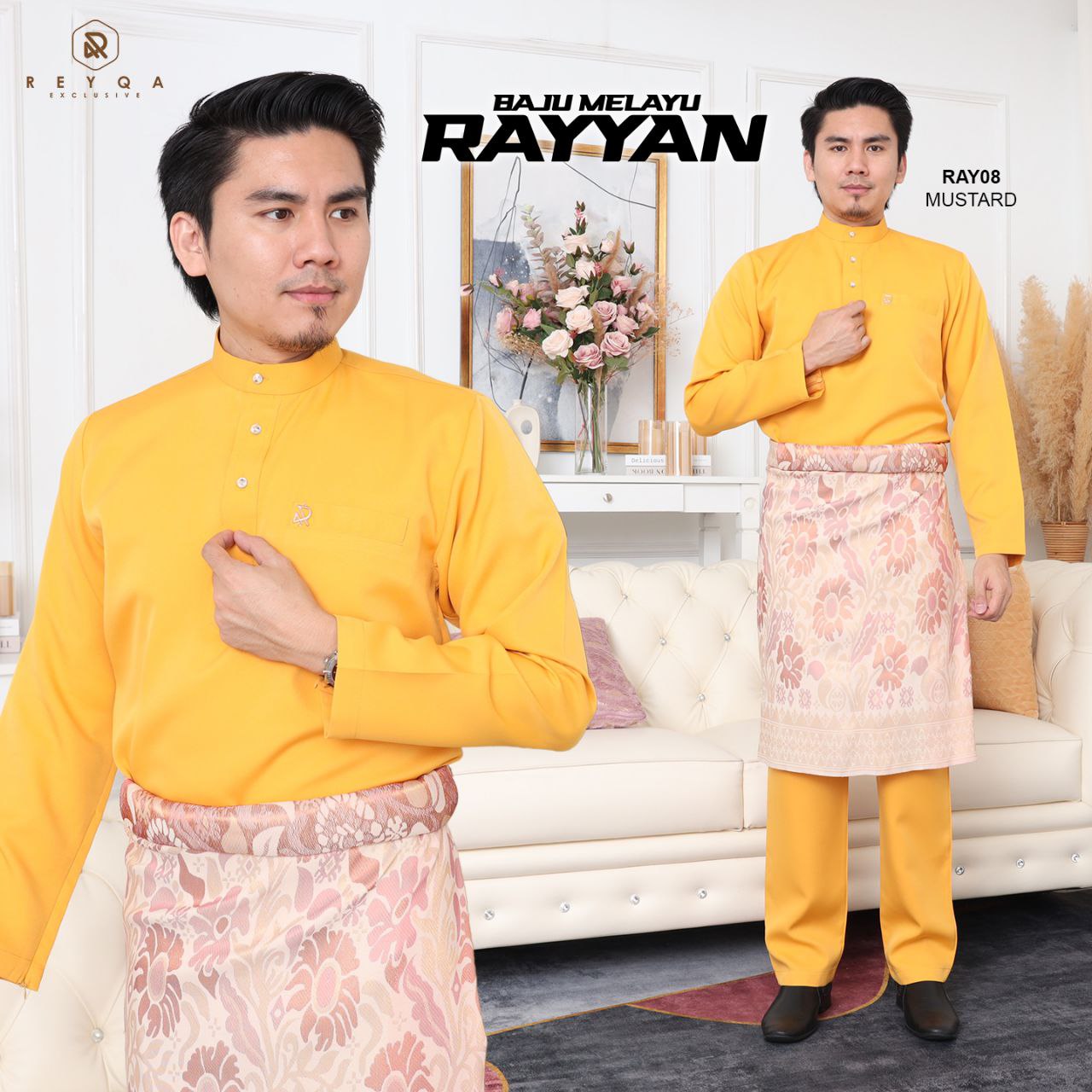 Rayyan/08 Mustard | Muslimah Collection | Hijab | Exclusive Muslimah Attire