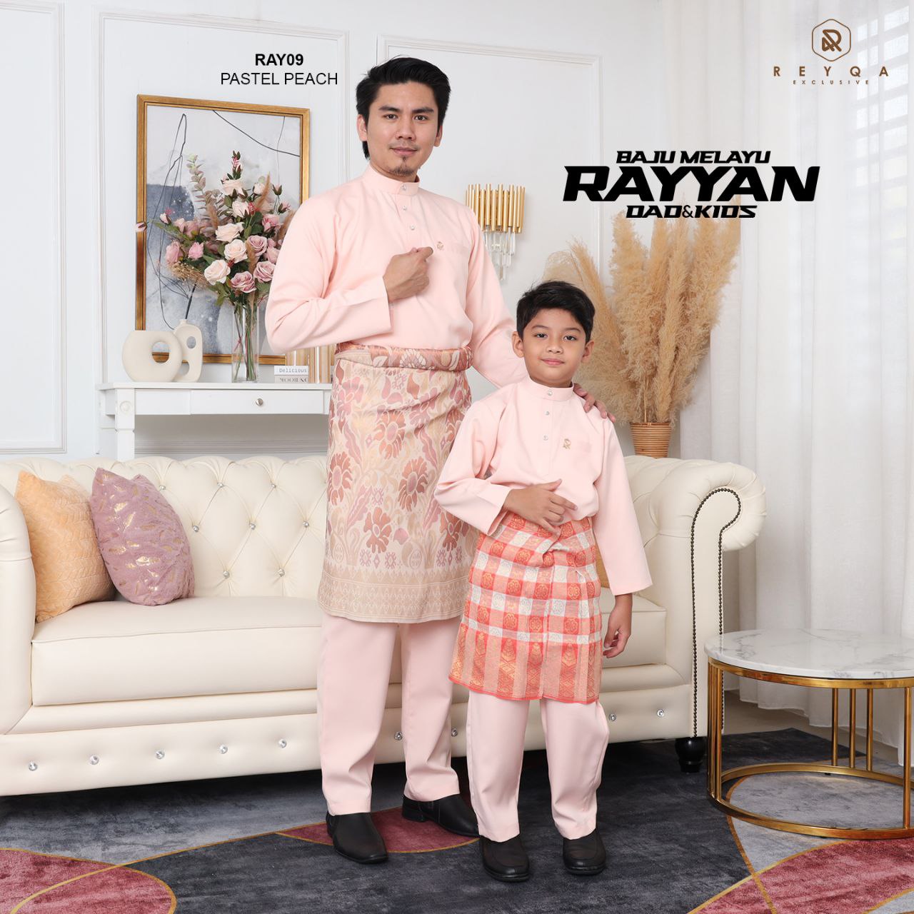 Rayyan/09 Pastel Peach | Muslimah Collection | Hijab | Exclusive ...