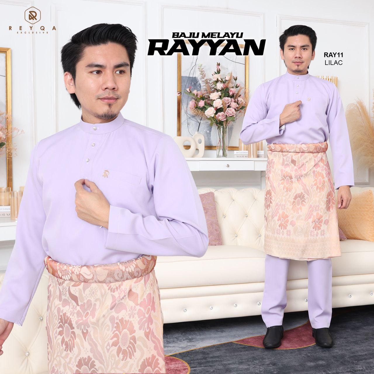 Rayyan/11 Lilac | Muslimah Collection | Hijab | Exclusive Muslimah Attire